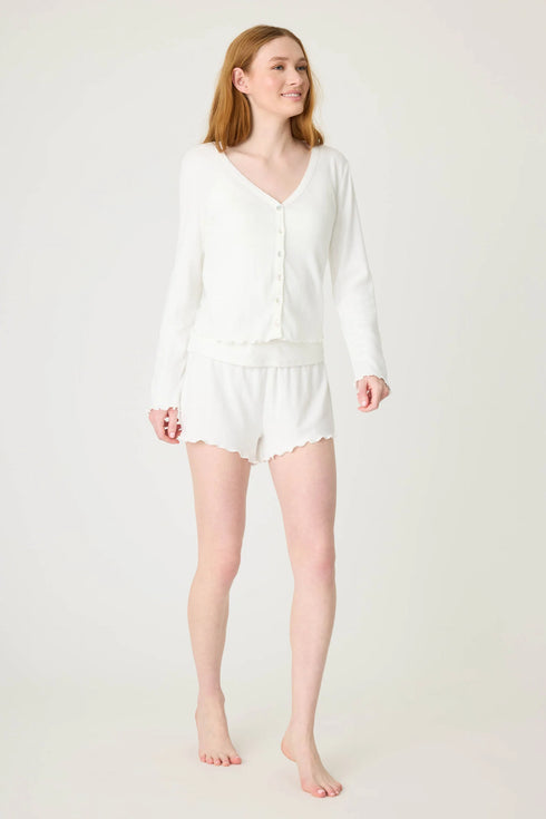 Pj Salvage Pointelle Essentials Cardigan